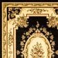 Safavieh Lyndhurst LNH218 5"3" x 7"6" Black and Ivory Area Rug, , large