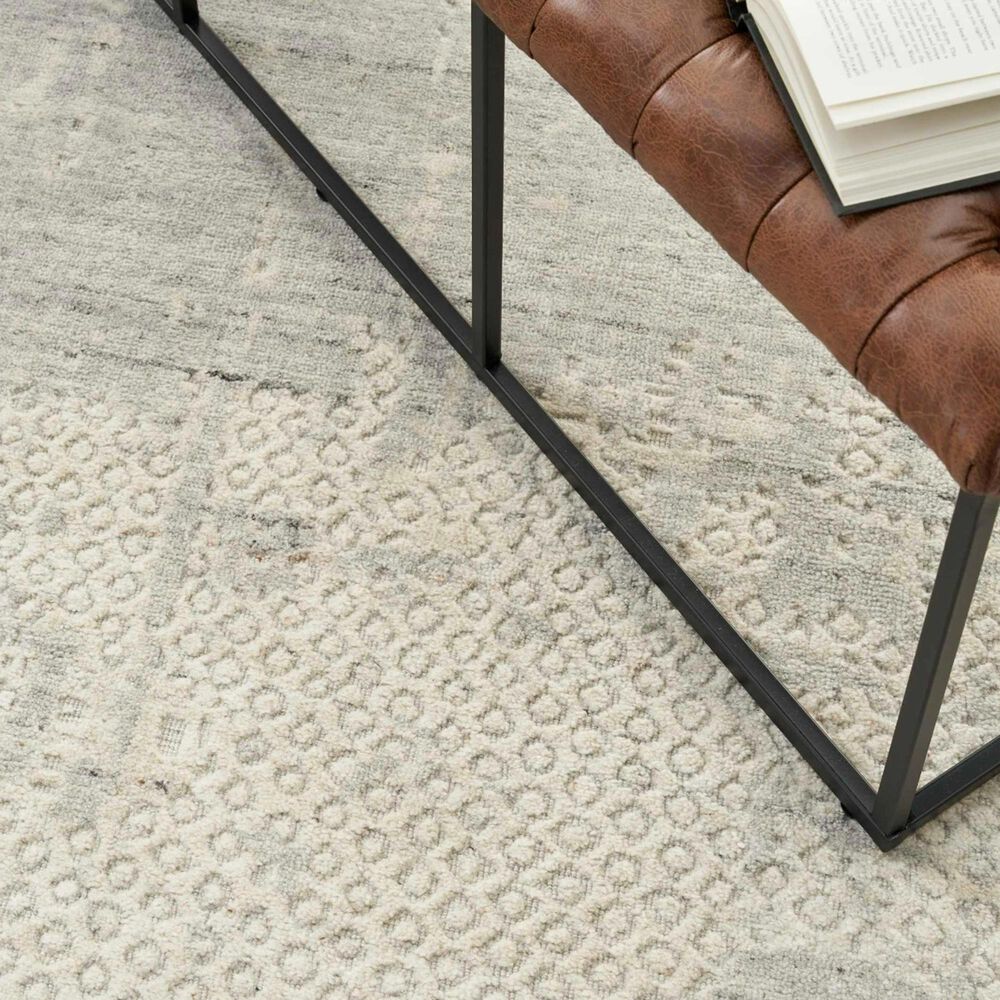 Nourison Harmony 8&#39;6&quot; x 11&#39;6&quot; Ivory and Grey Area Rug, , large