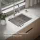 Kohler Strive 24" Undermount Single Bowl Kitchen Sinks in Stainless Steel, , large