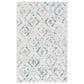 Safavieh Skyler SKY190D 4" x 6" Ivory and Blue Area Rug, , large