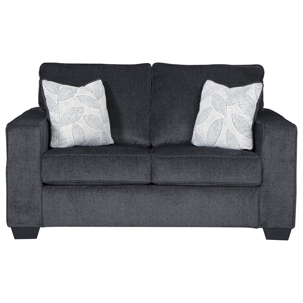 Ashley Altari Stationary Sofa and Loveseat Set in Slate, , large