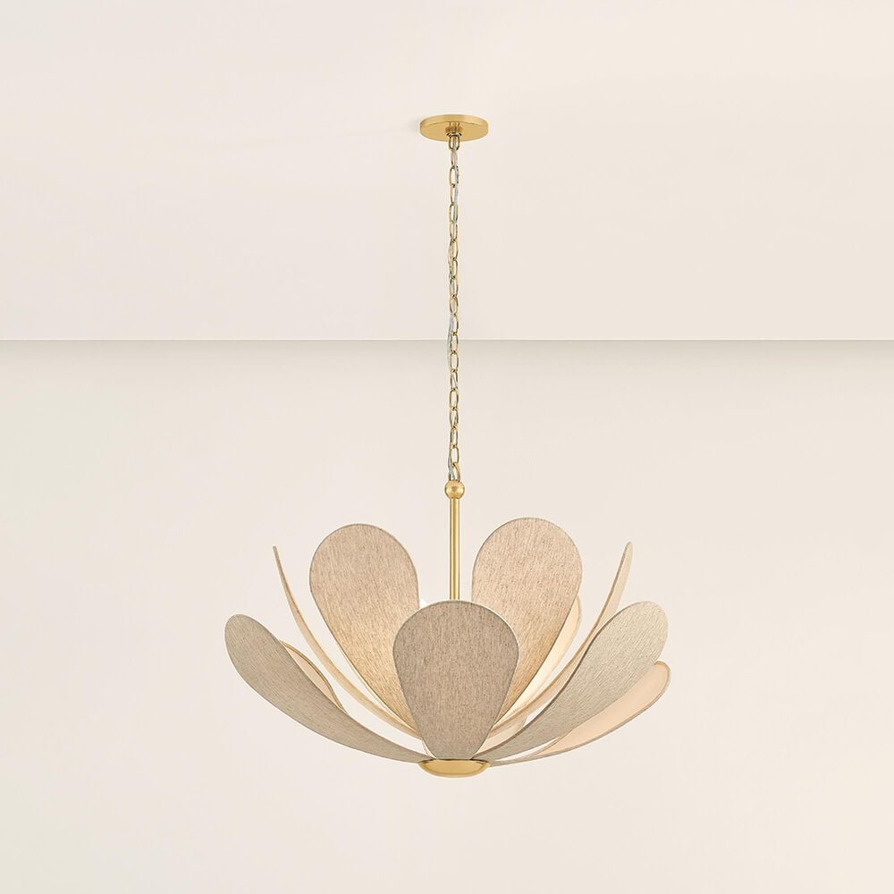 Mitzi Lighting Nadine 6-Light Chandelier in Aged Brass, , large