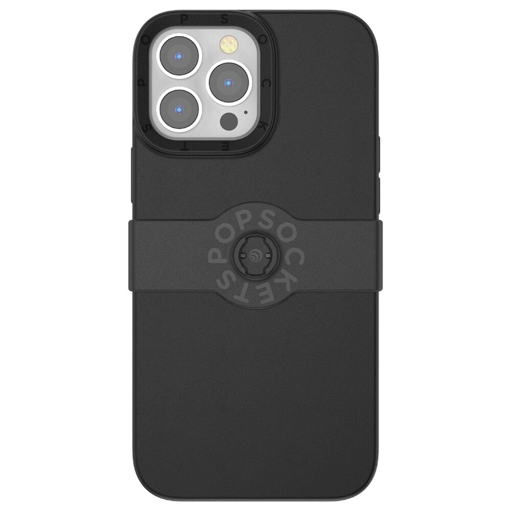PopSockets PopGrip Slide Case for Apple iPhone 13 Pro Max in Black, , large