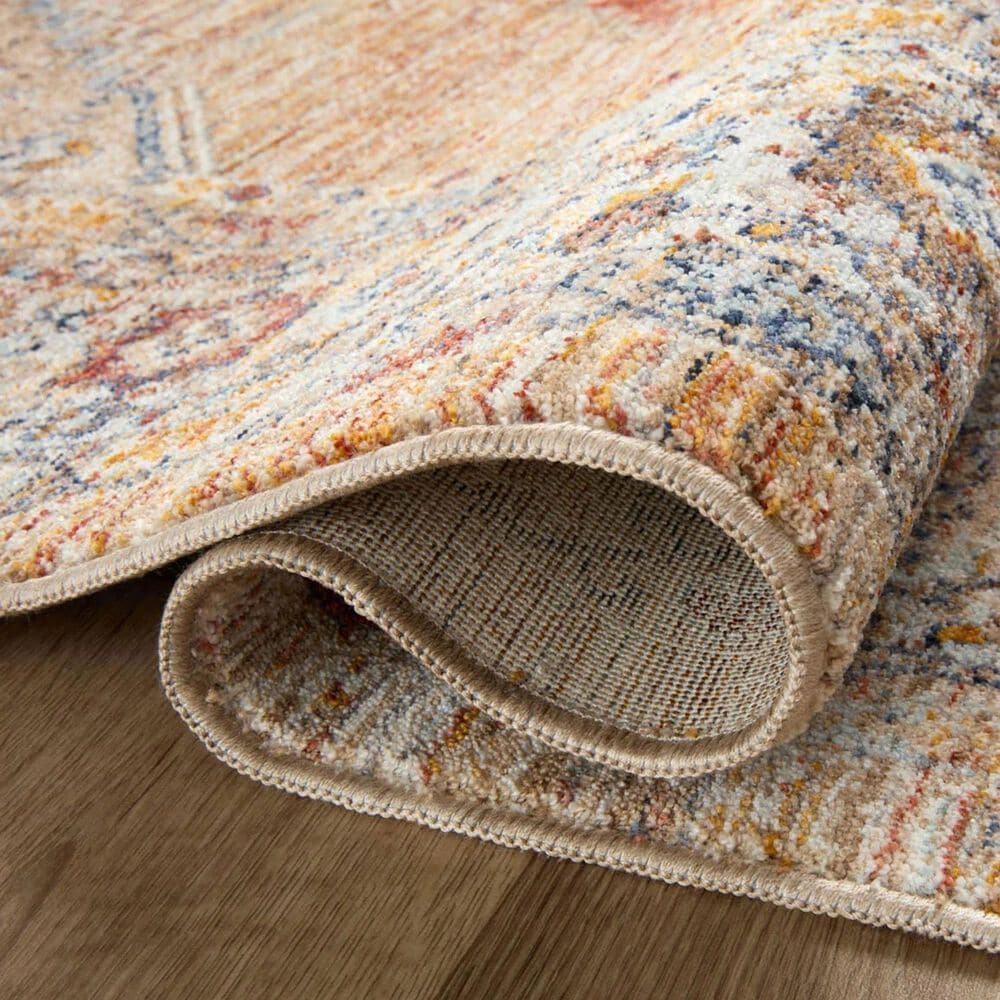 Loloi II Sorrento 6&#39;7&quot; x 9&#39;10&quot; Multicolor and Sunset Area Rug, , large