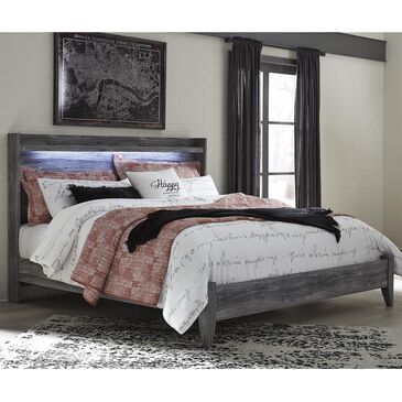 Signature Design by Ashley Baystorm King LED Panel Bed in Smoke Gray, , large