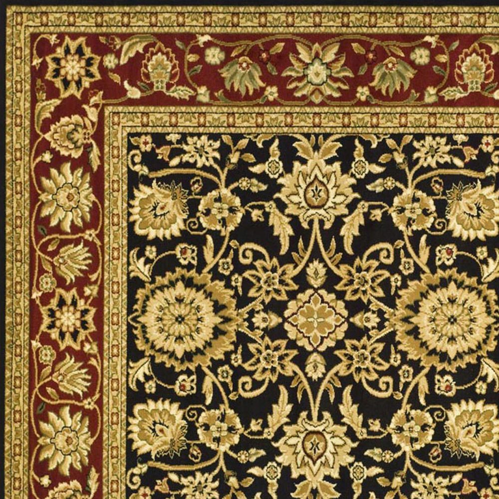 Safavieh Lyndhurst 5&#39;3&quot; Round Black and Red Area Rug, , large
