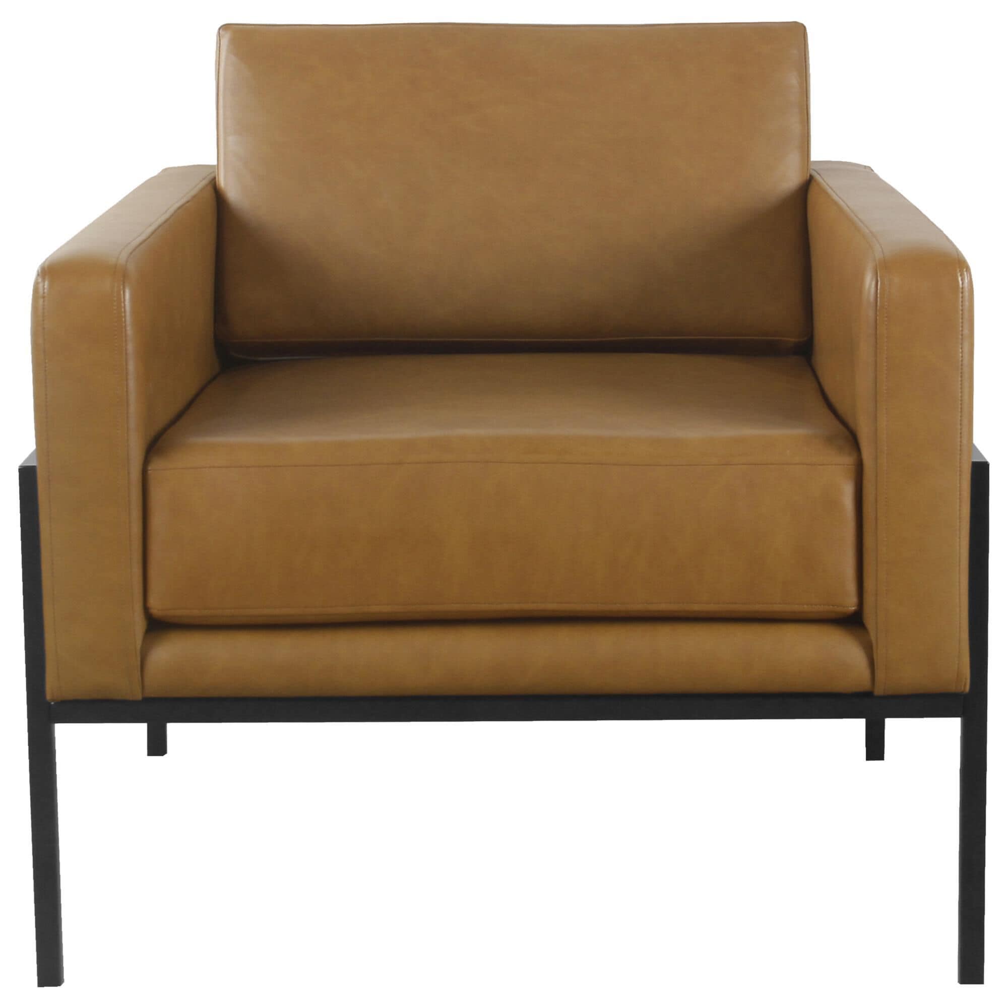 Camel colored store armchair