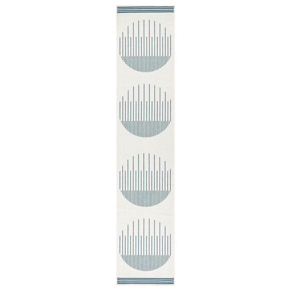 Surya Alfresco 2"5" x 11"10" Light Silver, Beige, Charcoal and Nickel Indoor/Outdoor Runner, , large