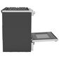 GE Profile 30" Dual Fuel Slide-In Front-Control Range in Fingerprint Resistant Stainless Steel, , large