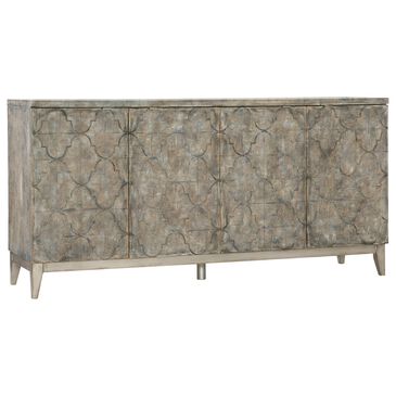 Hooker Furniture Melange 72" Fairfax Entertainment Console in Oak Veneers and Silver, , large