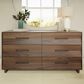 BDI Kava 6-Drawer Dresser Only in Natural Walnut, , large