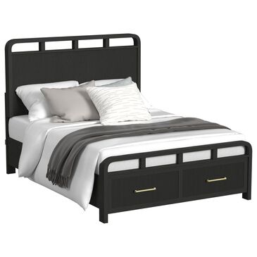Mayberry Hill Ridgemont Full Storage Panel Bed in Black, , large