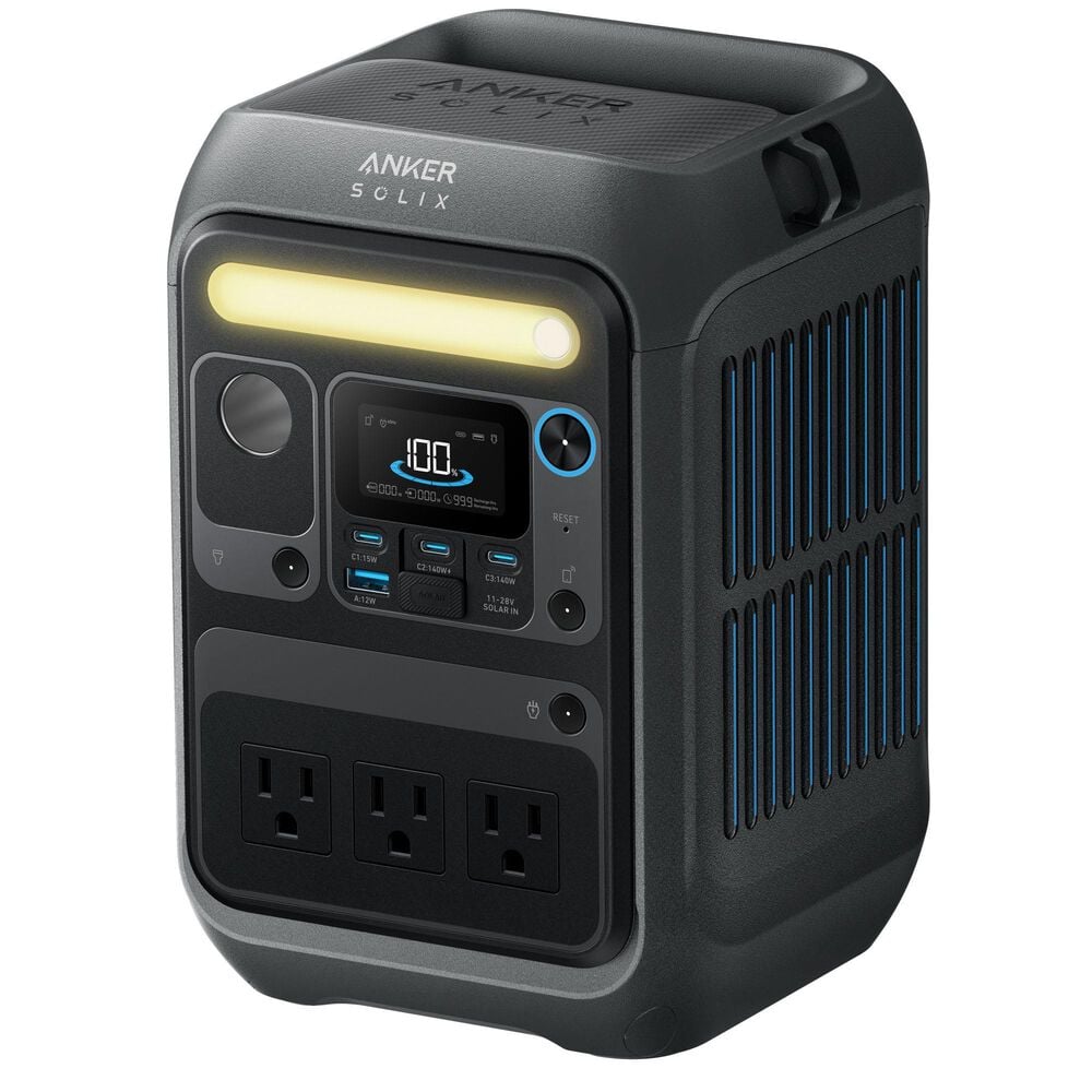 Anker Solix C300X Portable Power Station in Black, , large