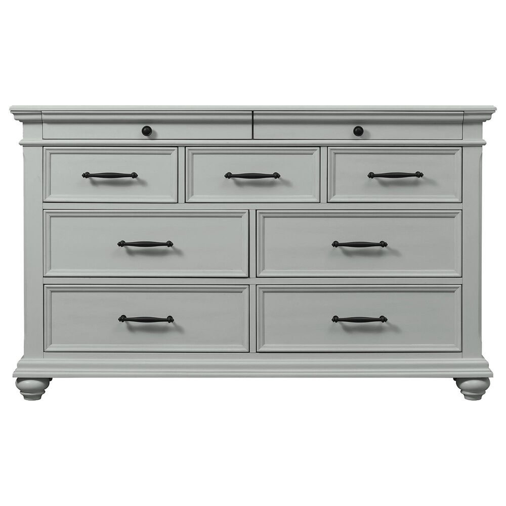 Mayberry Hill Slater Queen Storage Bed with Dresser, Chest, and Two Nightstands in Gray, , large