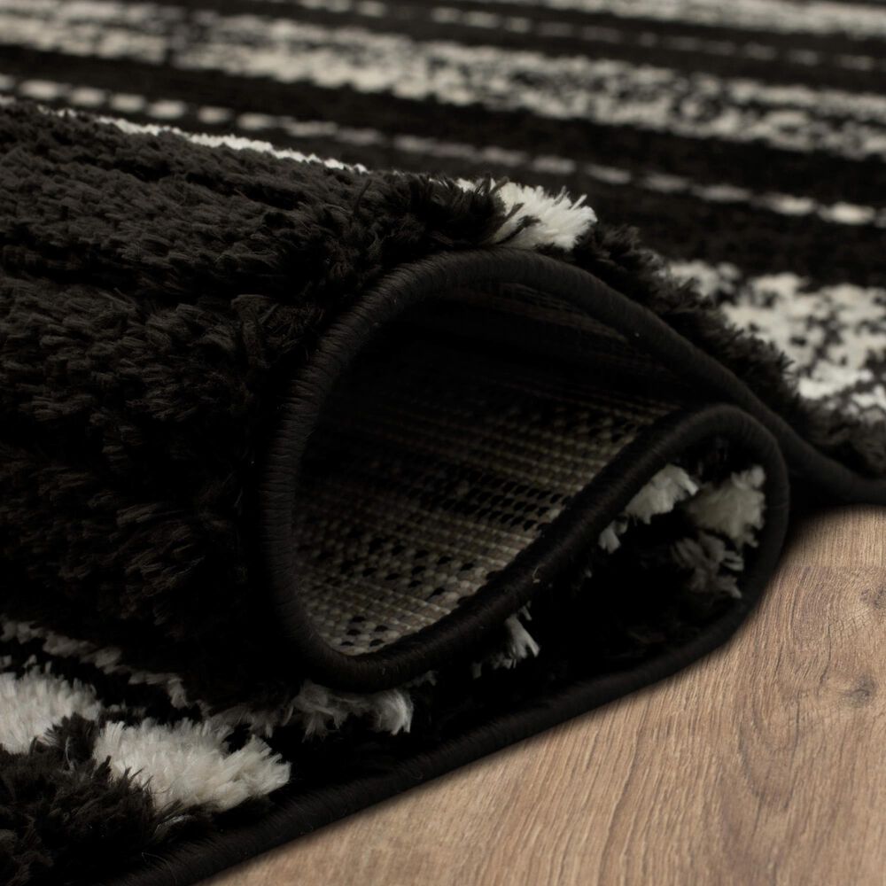 Karastan Traverse Lanes 6&#39; x 9&#39; Charcoal Area Rug, , large