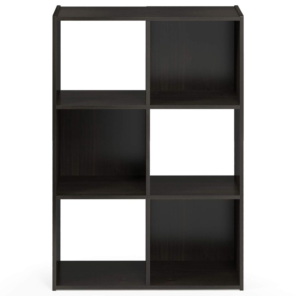 HOMLUX 6-Cube Cubic Storage Organizer Bookcase in Espresso, , large