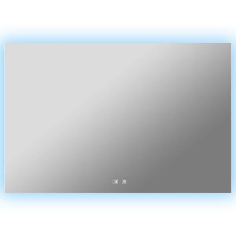 Lexora Home Vellum 40" x 28" LED Vanity Mirror, , large
