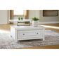 Ashley Robbinsdale Lift-Top Coffee Table in Antique White, , large
