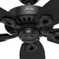 Hunter Builder 52" Outdoor Ceiling Fan in Matte Black, , large