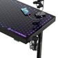 Eureka Ergonomic LED Glass Desktop Gaming Desk in Black, , large