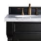 James Martin Vanities Brookfield 26" Single Bathroom Vanity in Antique Black with 3 cm Arctic Fall Solid Surface Top and Rectangle Sink, , large
