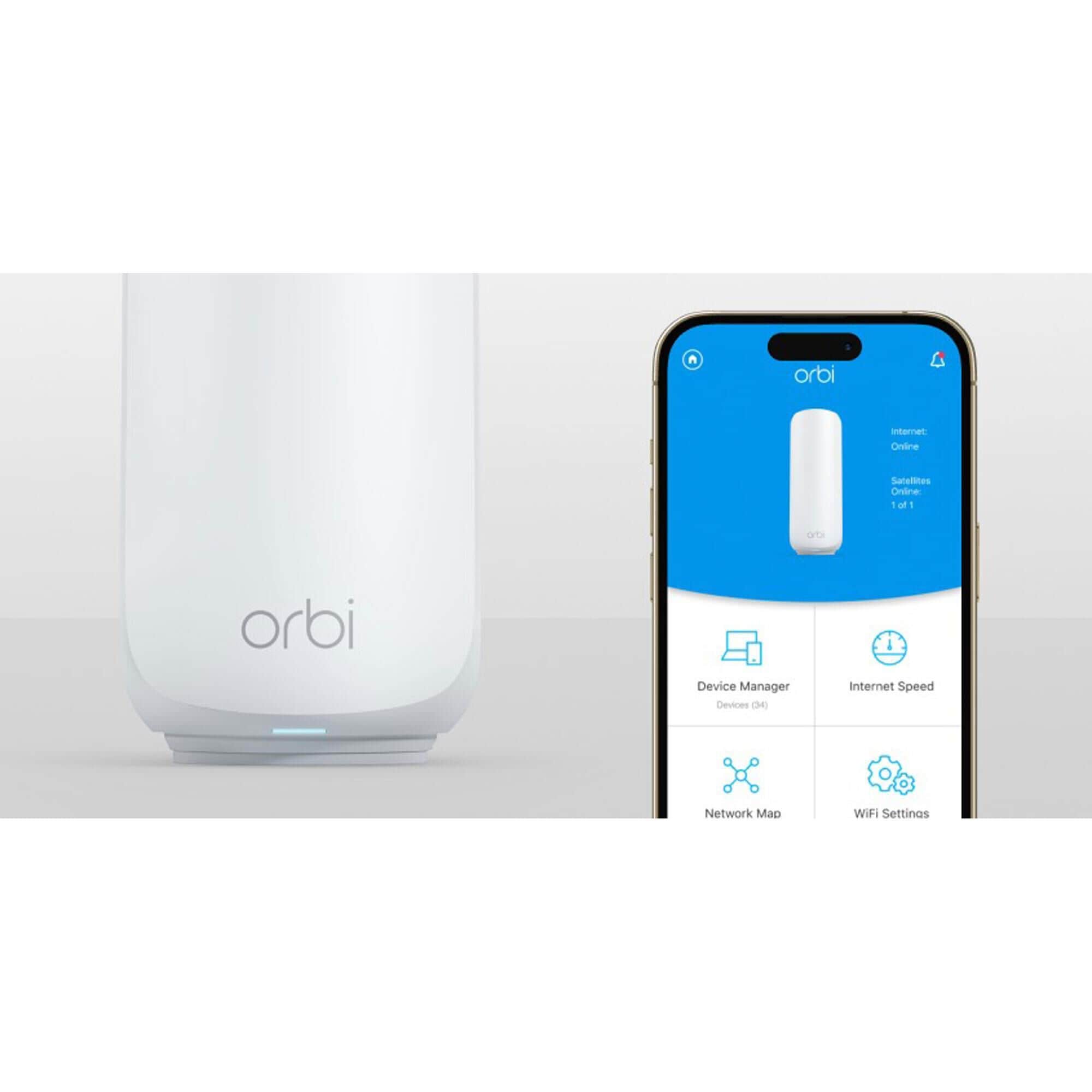 NETGEAR Orbi 370 Dual-Band Wi-Fi 7 Mesh Router in White (2-Pack)