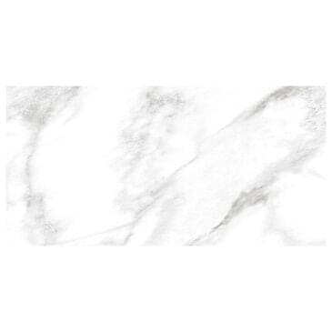Dal-Tile Perpetuo Brilliant White 12" x 24" Polished Porcelain Floor Tile, , large