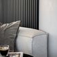 Paramount Matte Black and Black 11.8" x 109" Wall Panel, , large