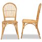 Baxton Studio Wina Side Chair in Natural Brown (Set of 2), , large