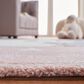 Safavieh Carousel 5"3" x 7"6" Pink and White Kids  Area Rug, , large