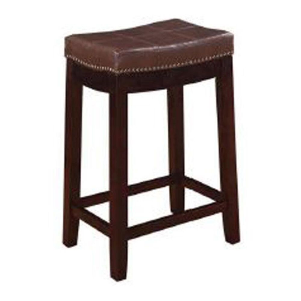 Linden Boulevard Patches Counter Stool in Dark Brown, , large