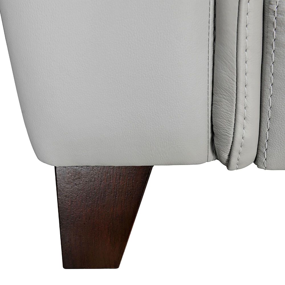 Blue River Bergen Leather Stationary Sofa in Dove Gray, , large