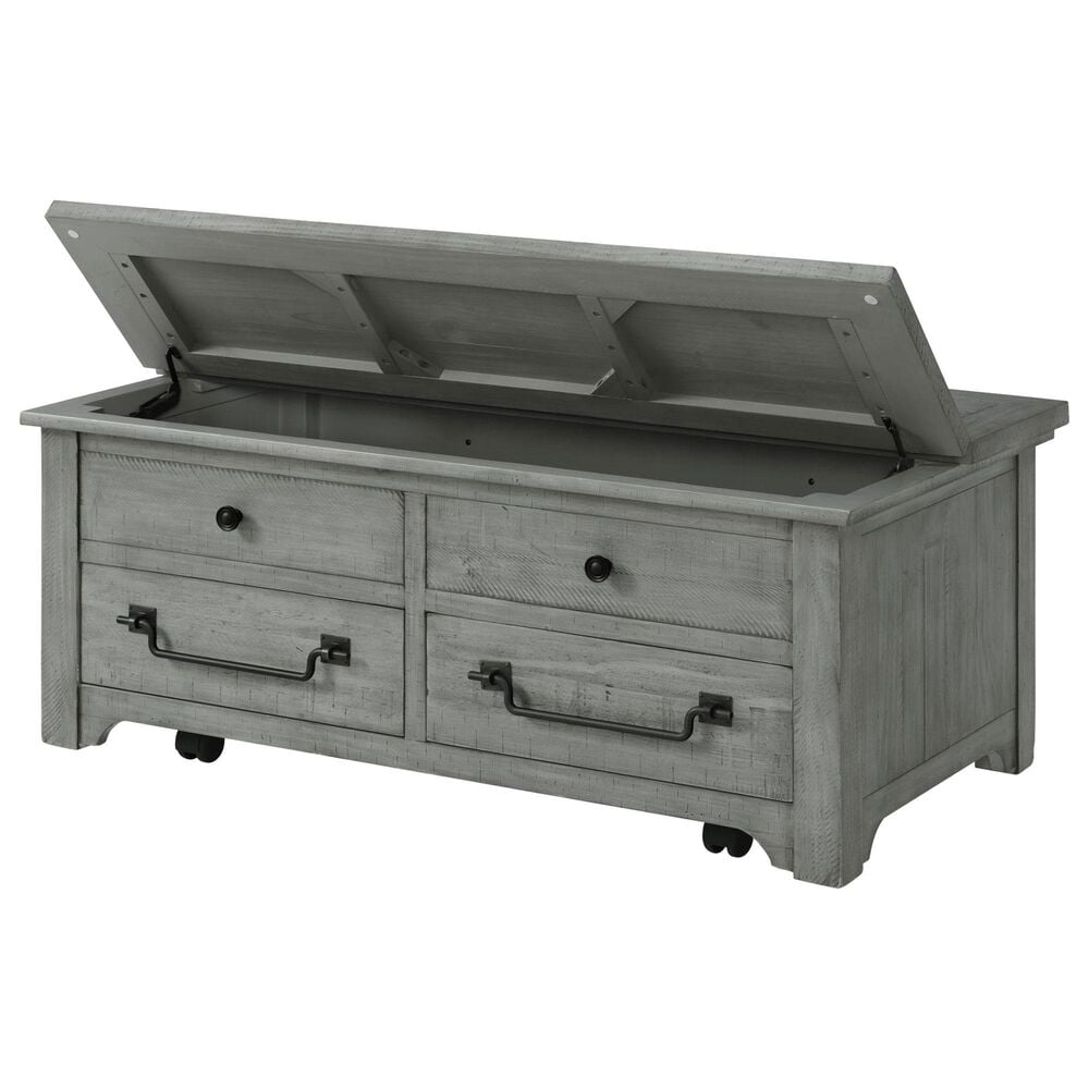 Martin Svensson Home Beach House Lift Top Trunk Coffee Table in Dove Grey, , large