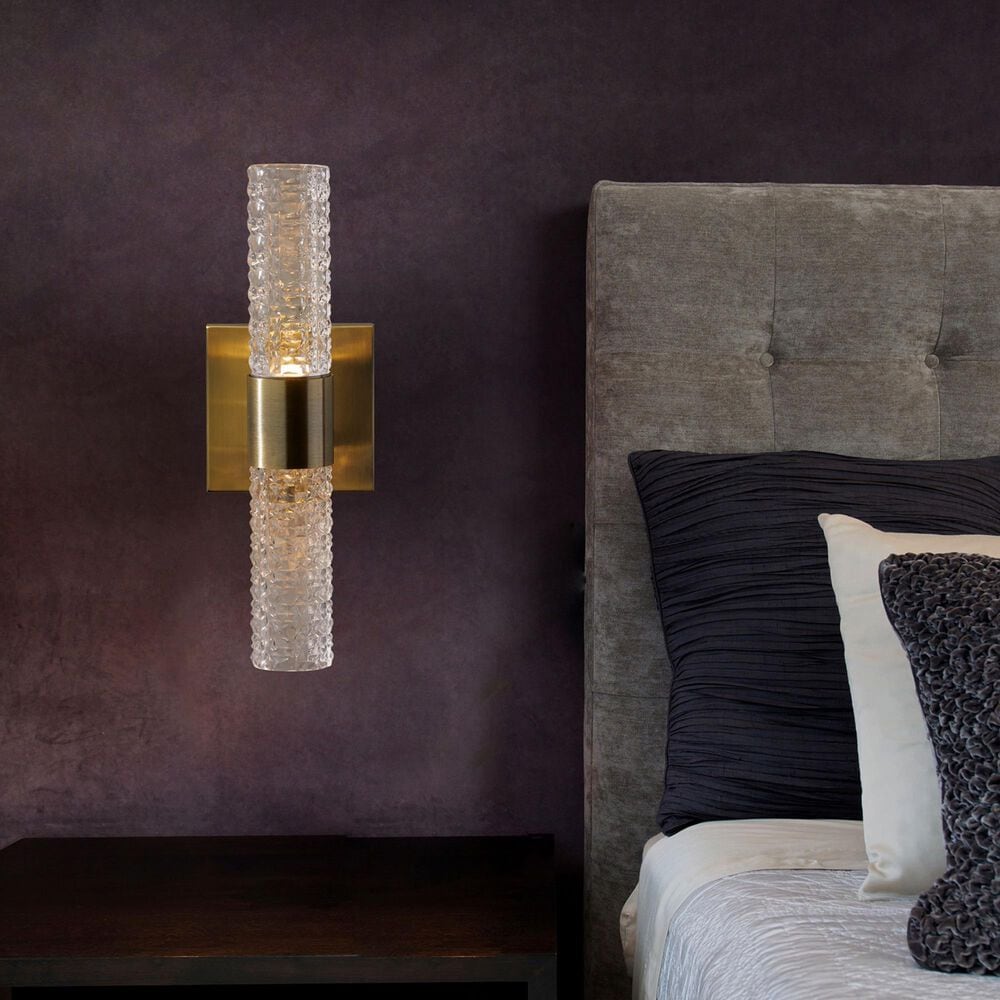 Adesso Harriet LED Wall Lamp in Antique Brass, , large