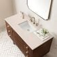James Martin Vanities Amberly 48" Single Bathroom Vanity in Walnut with 3 cm Eternal Marfil Quartz Top and Rectangular Sink, , large
