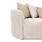 Vista Haus Ariana Stationary Loveseat in Beige Velvet, , large
