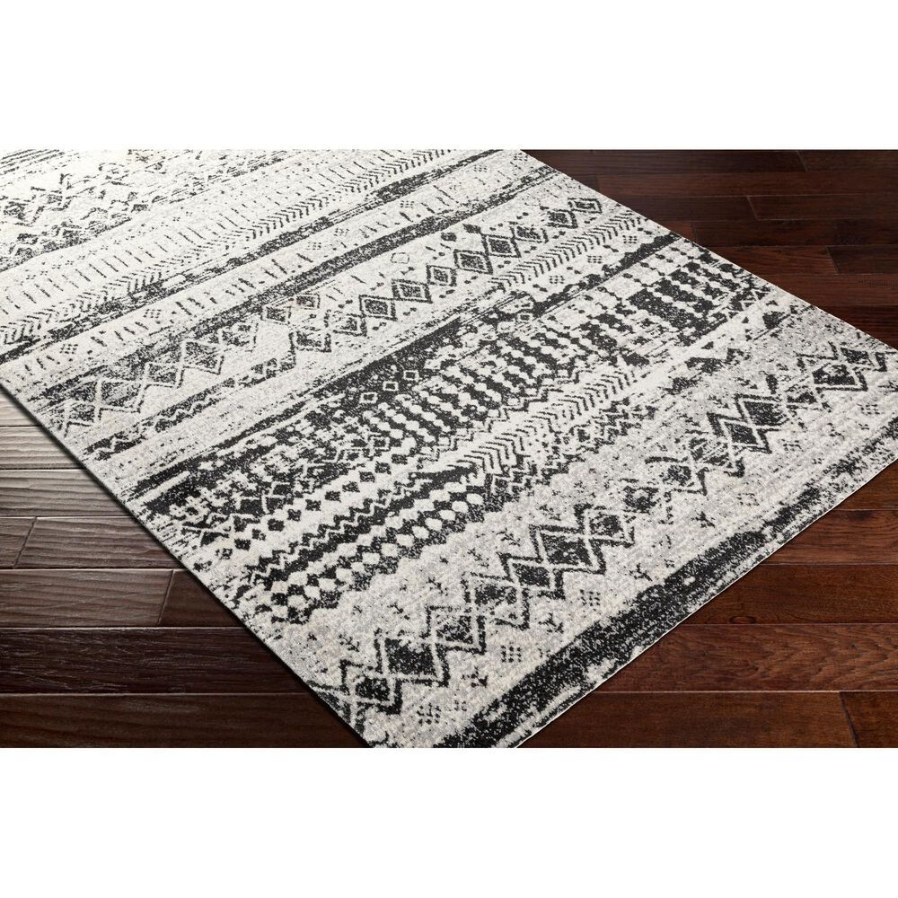 Surya Lavadora Southwestern 9&#39;3&quot; x 12&#39; Black, Gray and Light Gray Area Rug, , large