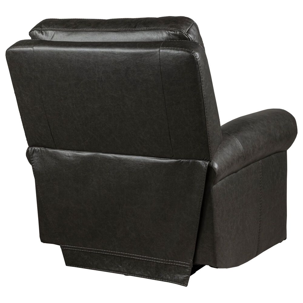 Flexsteel Alexander Power Leather Recliner in Weathered Stone, , large