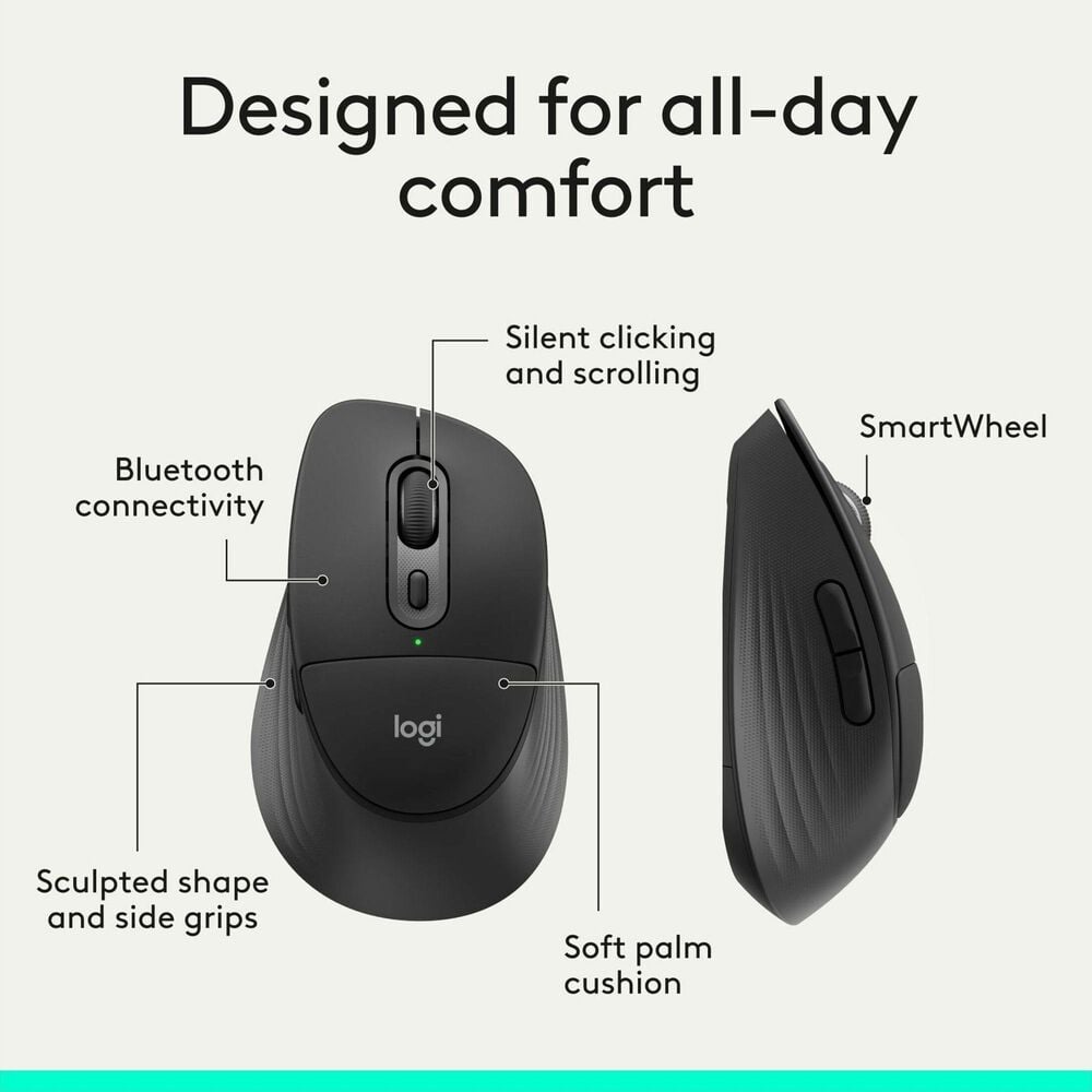 Logitech Signature Comfort Plus Keyboard and Mouse Combo in Black, , large