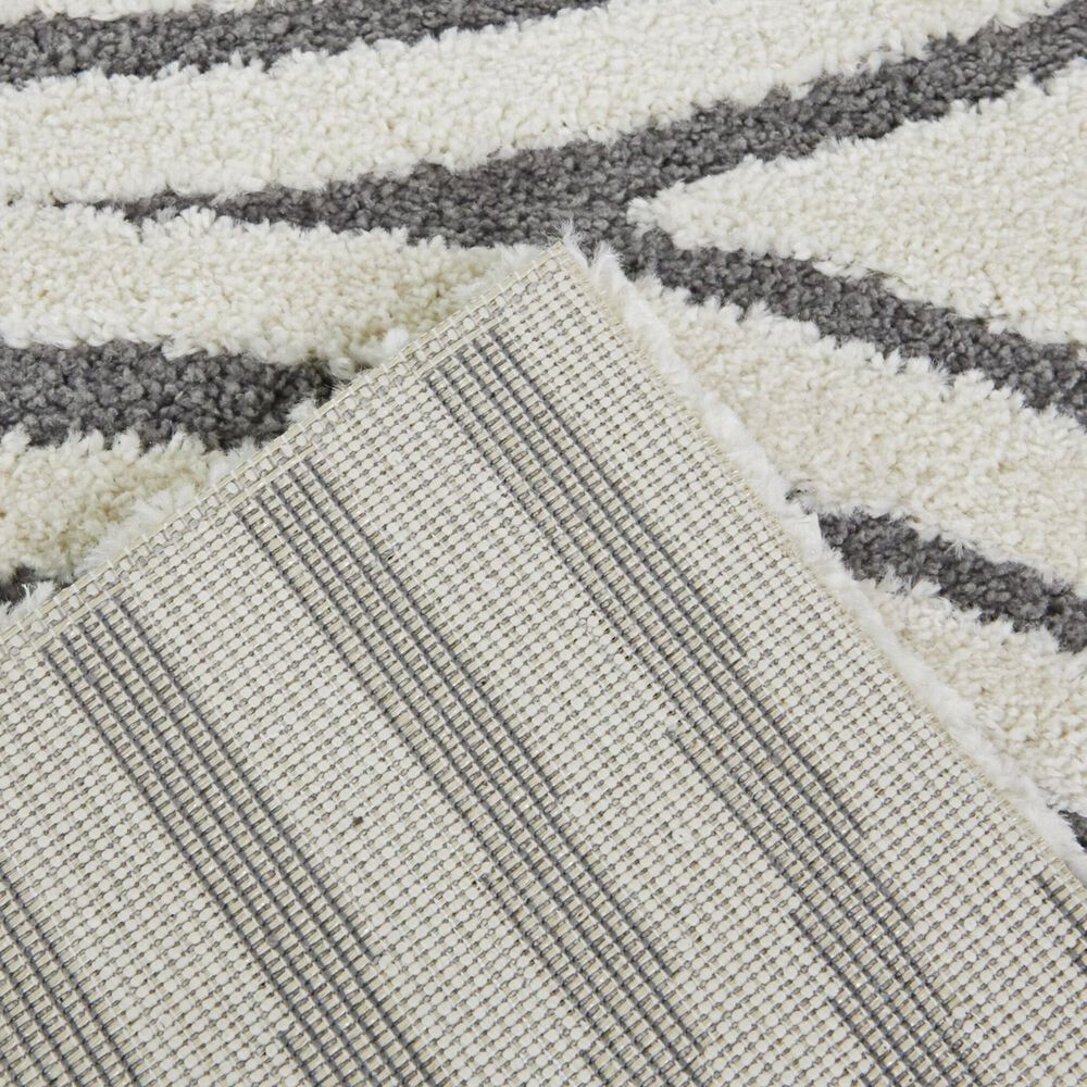 Balta Rugs Caserio 6&#39;7&quot; x 9&#39; Cream and Grey Area Rug, , large
