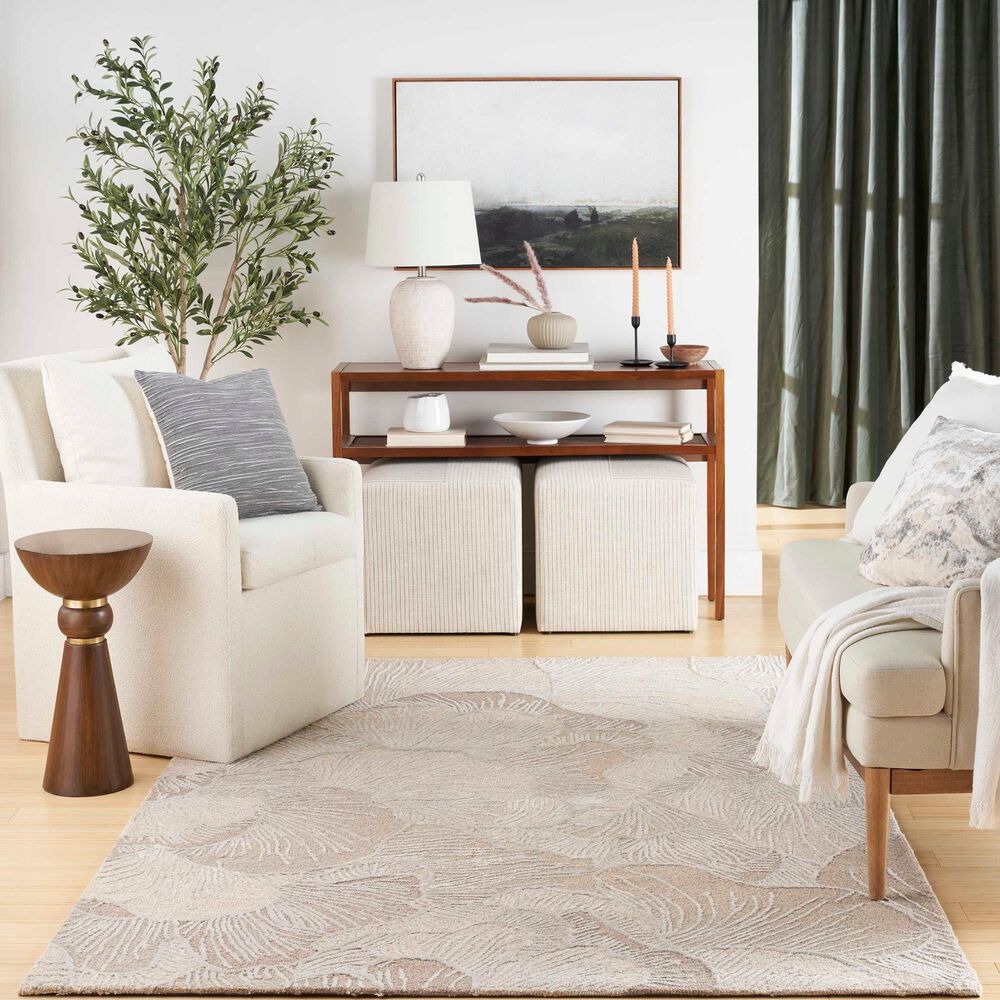 Nourison Avra 3&#39;9&quot; x 5&#39;9&quot; Taupe Area Rug, , large