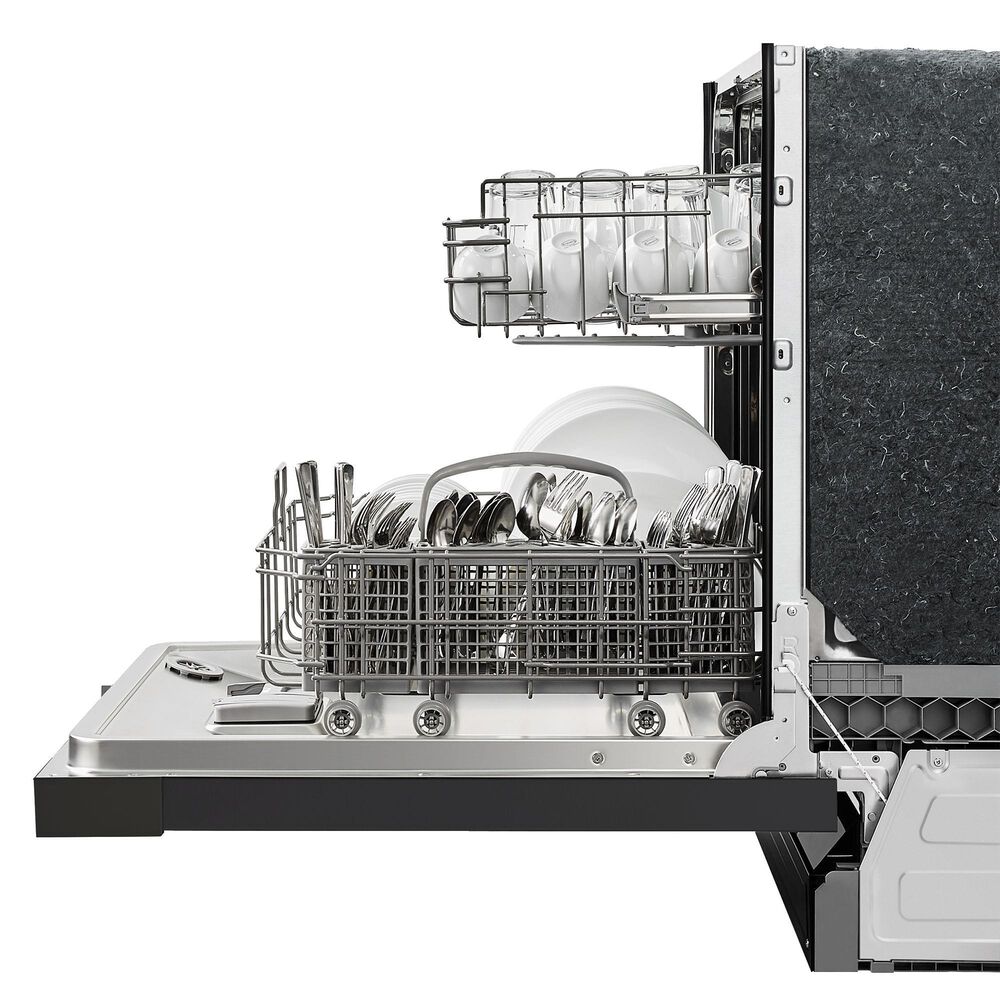 Midea 24&quot; Front Control 2-Rack Hybrid Tub Dishwasher in Black, , large