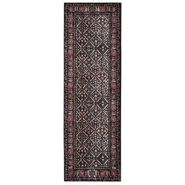 Safavieh Adirondack ADR203Z 2"6" x 8" Black and Fuchsia Runner, , large