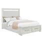 Sasha Lee Queen Storage Bed in Brushed White, , large