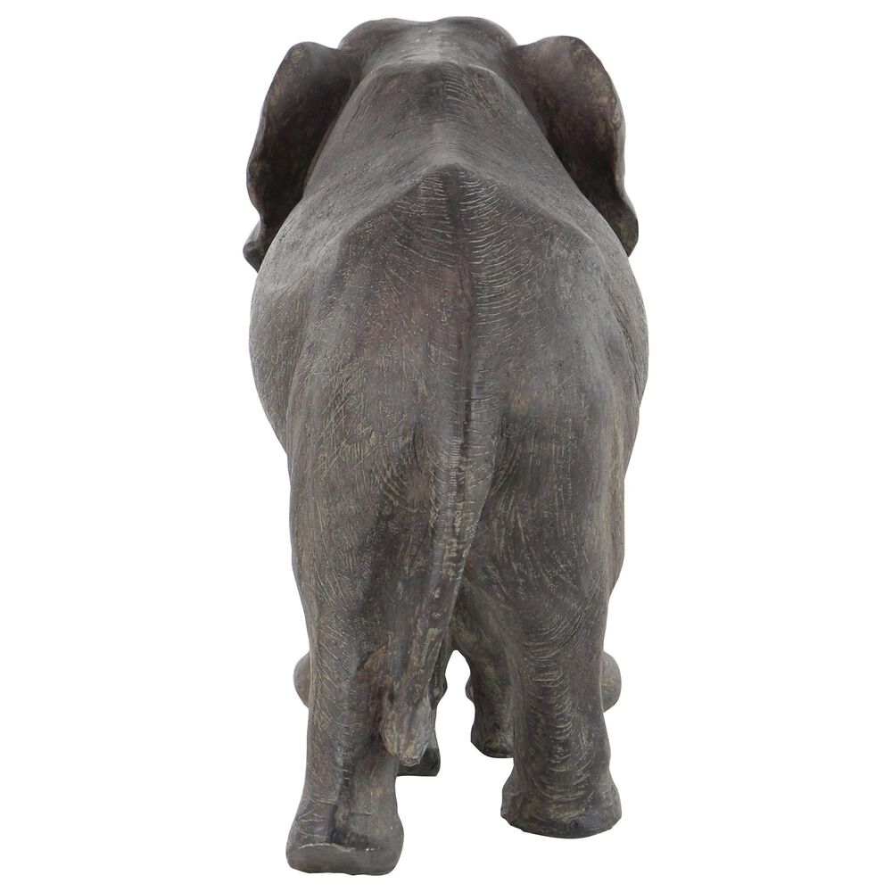 Maple and Jade Eclectic Elephant Sculpture in Dark Grey, , large
