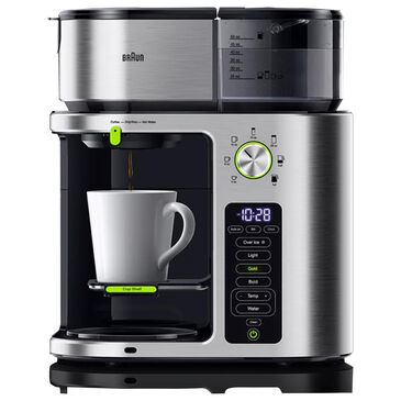 Braun Multiserve 10-Cup Drip Coffee Maker in Stainless Steel, , large