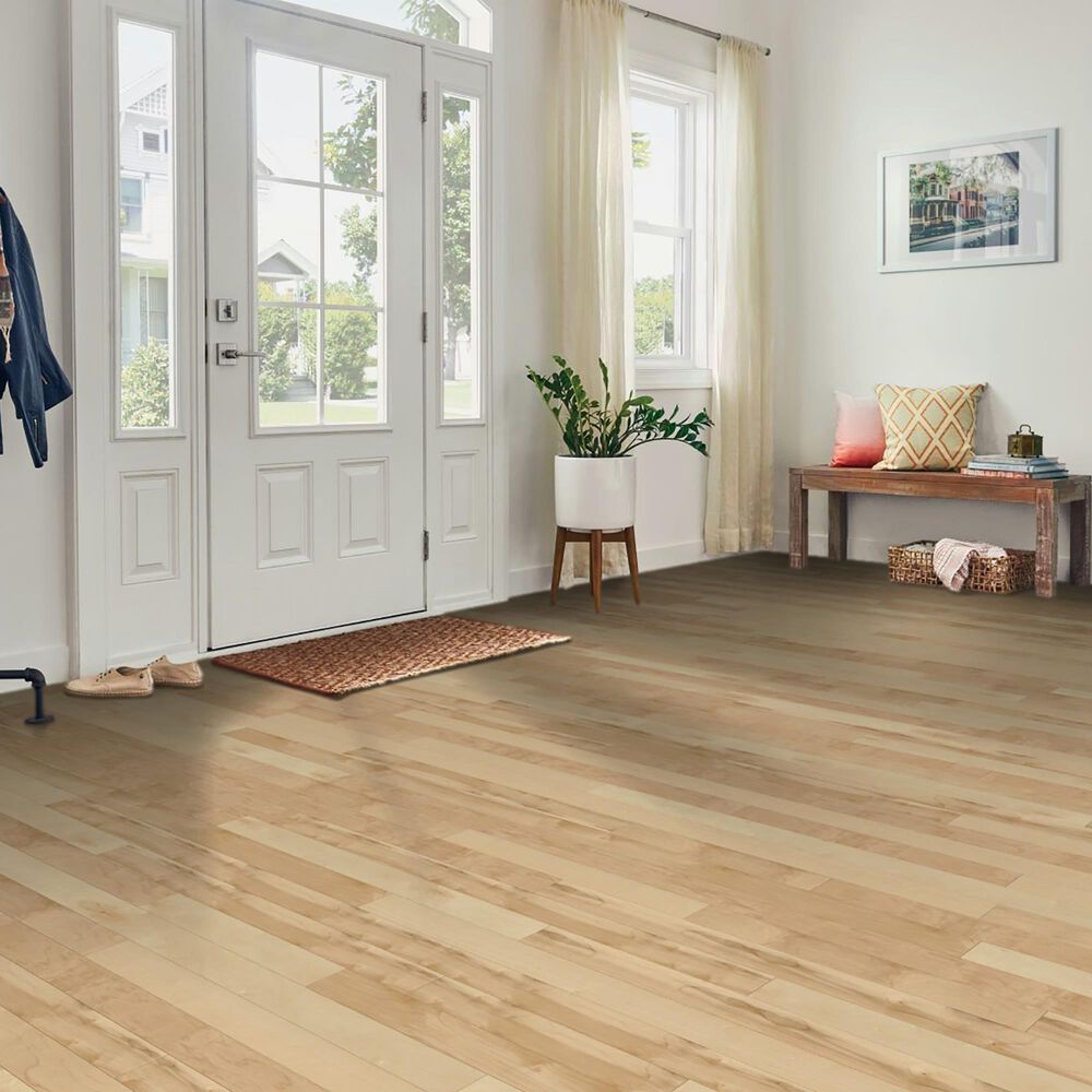 Hartco Prime Harvest Natural Medium Gloss Maple 3 1/4&quot; Solid Hardwood, , large