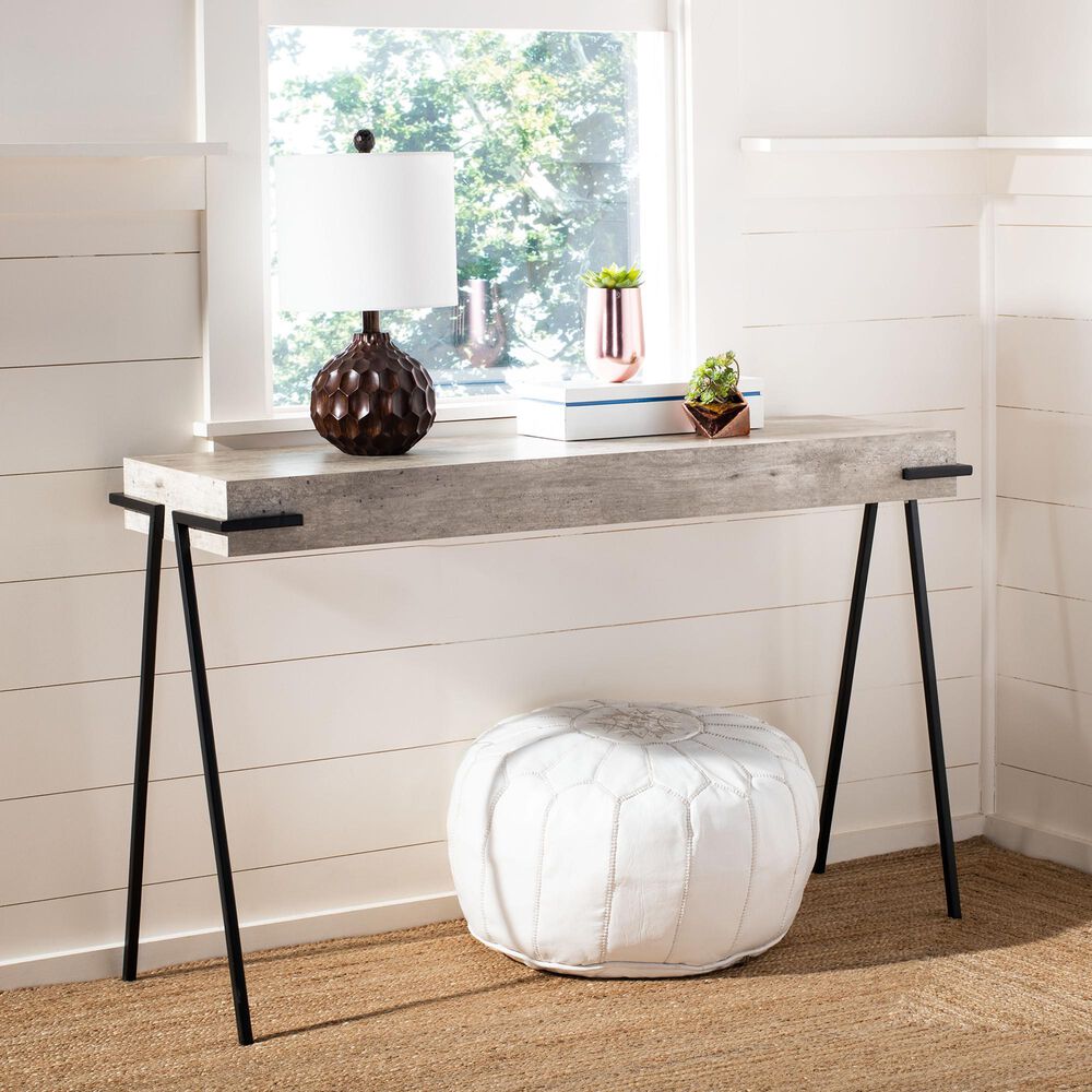 Safavieh Jett Console Table in Light Grey/Black, , large