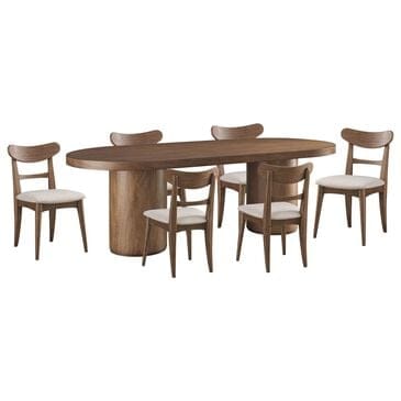 Aspen Furniture Caden 7-Piece Oval Dining Set in Spiced Caramel, , large