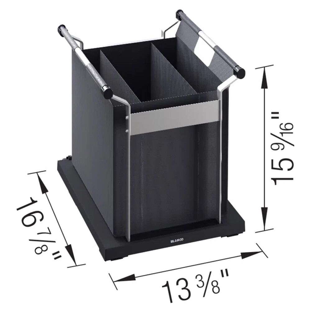 Blanco Inteos Under the Sink Storage Organizer Bag XL in Black, , large